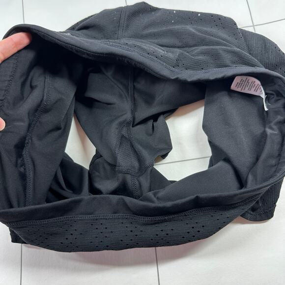 Athleta Shorts Womens Large Black Prism 2 in 1 Athletic Mesh Running Stretch Gym - Picture 6 of 11